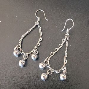 Elegant Silver Dangle Earrings